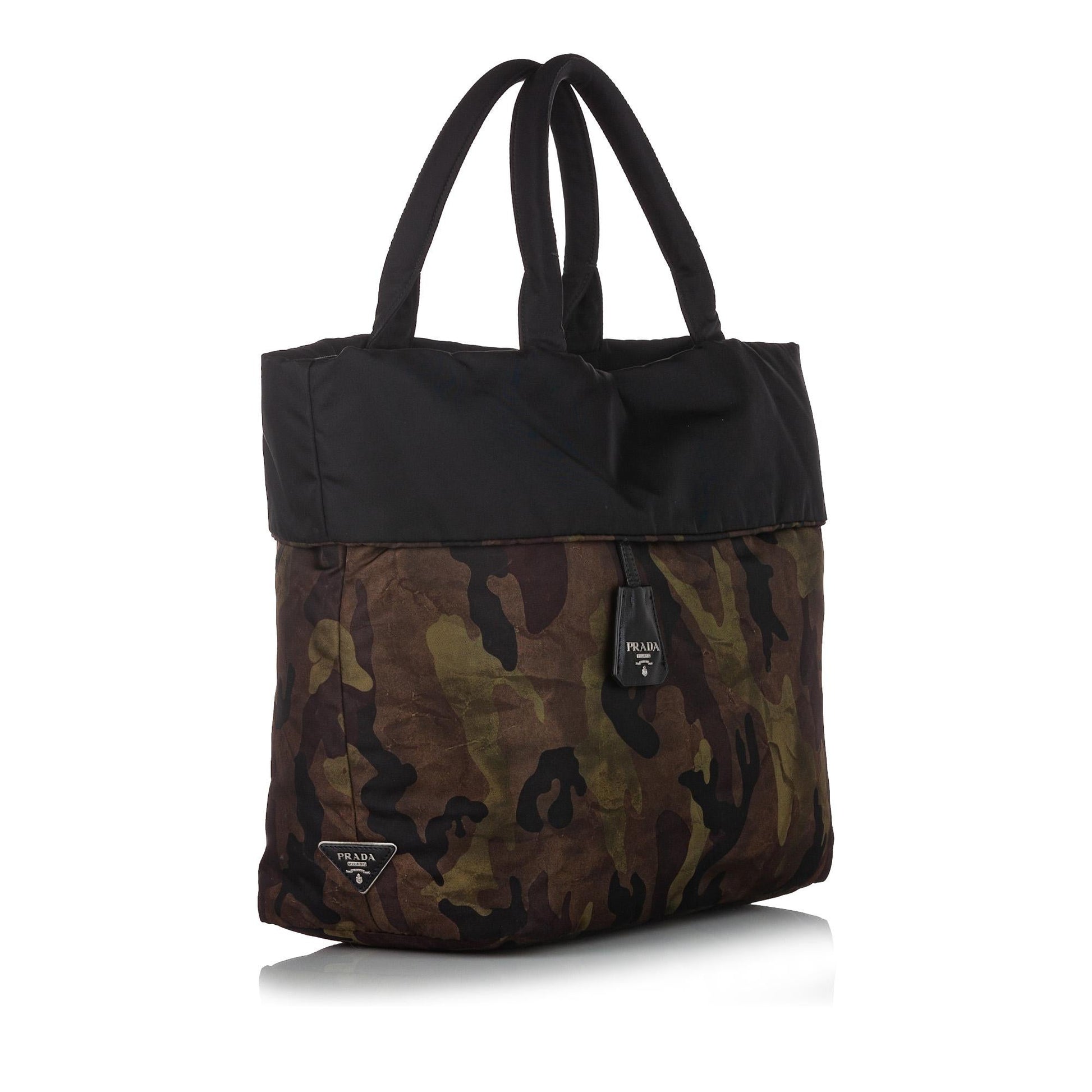 Prada Reversible Tessuto Camouflage Tote Bag - Rovelle Bags