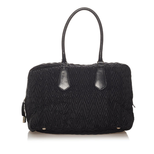 Prada Ruffled Tessuto Handbag - Rovelle Bags