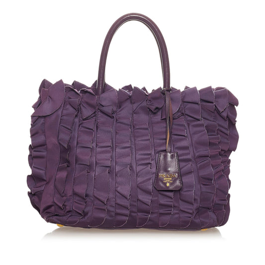 Prada Ruffled Tessuto Tote Bag Style 6 - Rovelle Bags