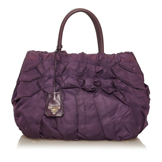 Prada Ruffled Tessuto Tote Bag Style 5 - Rovelle Bags