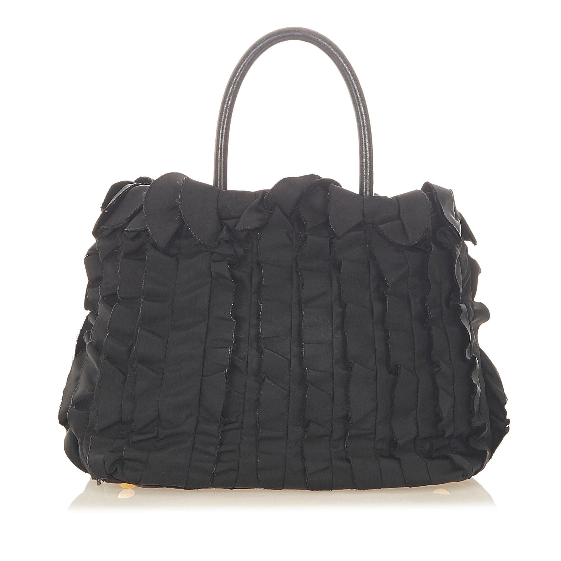 Prada Ruffled Tessuto Tote Bag Style 2 - Rovelle Bags