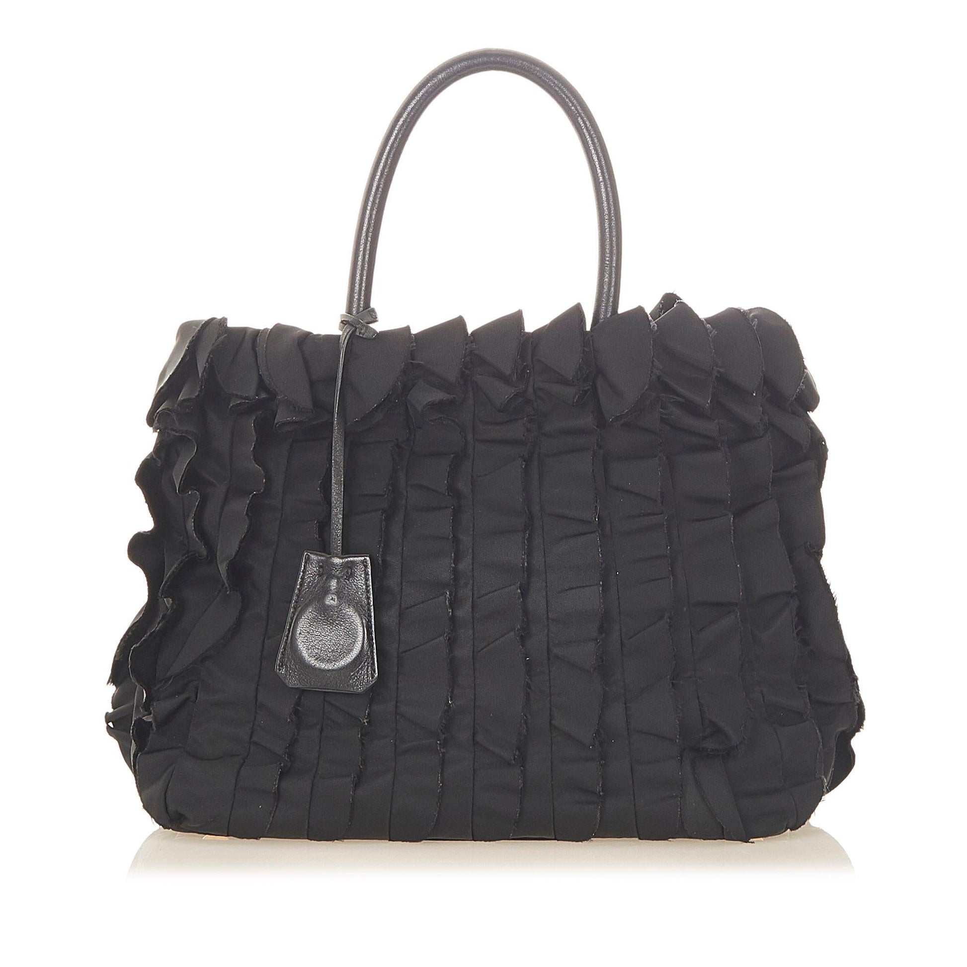 Prada Ruffled Tessuto Tote Bag Style 2 - Rovelle Bags