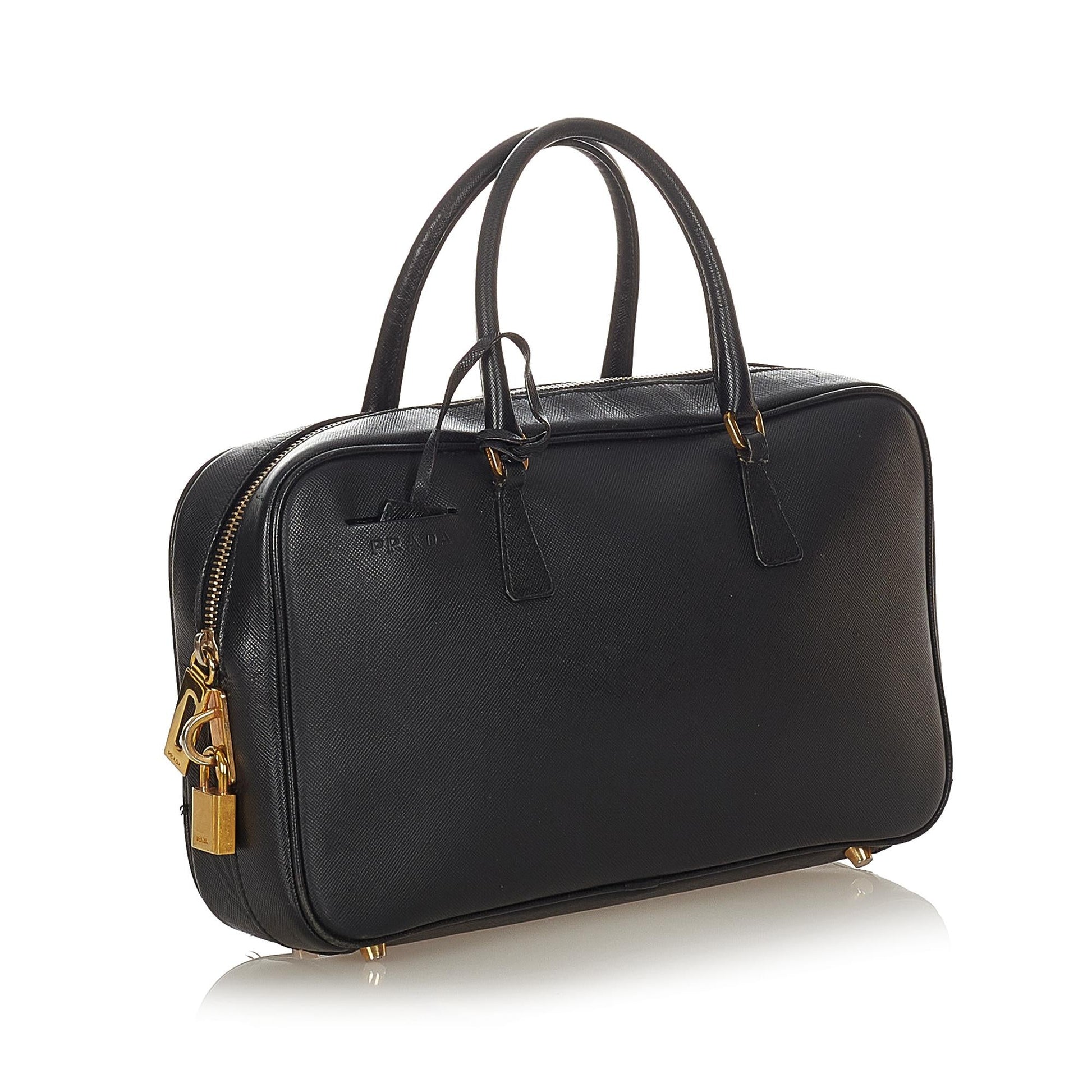 Prada Saffiano Bauletto Handbag Style 3 - Rovelle Bags