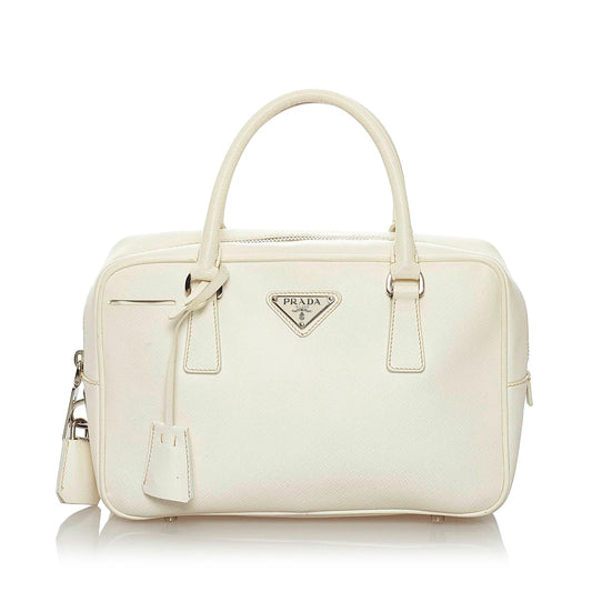Prada Saffiano Bauletto Handbag Style 5 - Rovelle Bags