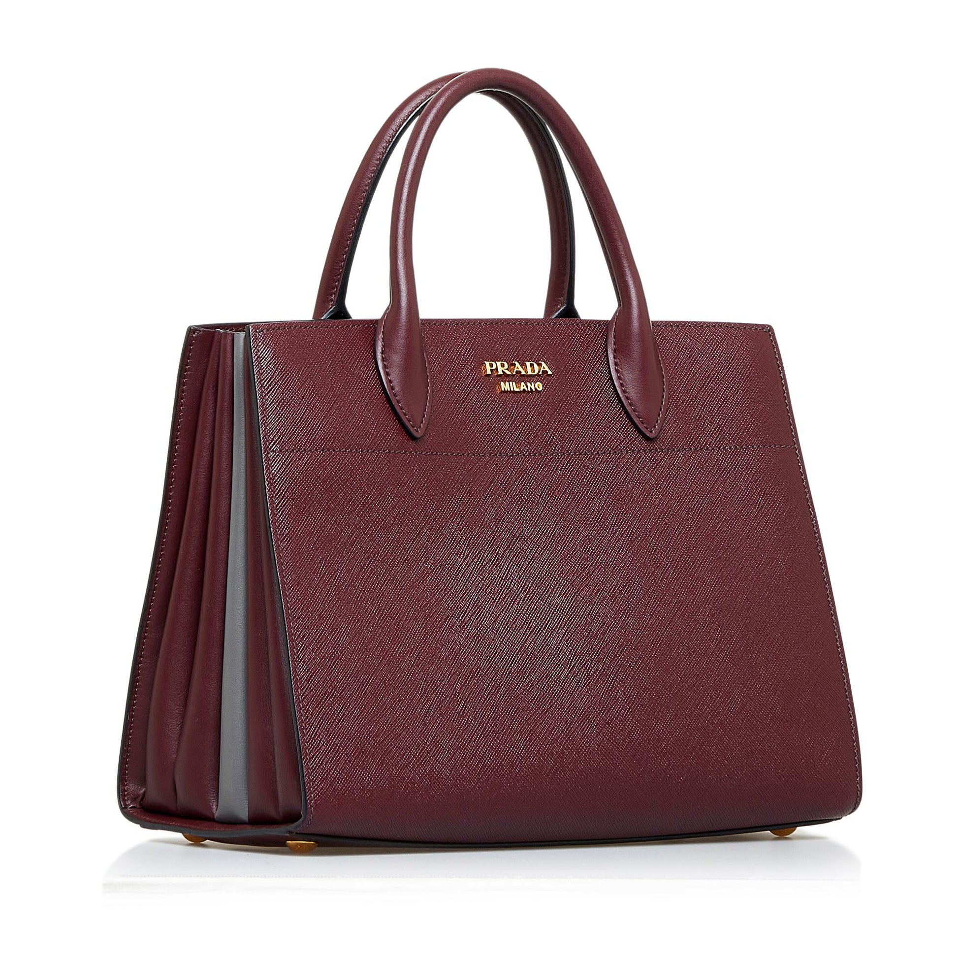 Prada Saffiano Bibliotheque Satchel - Rovelle Bags