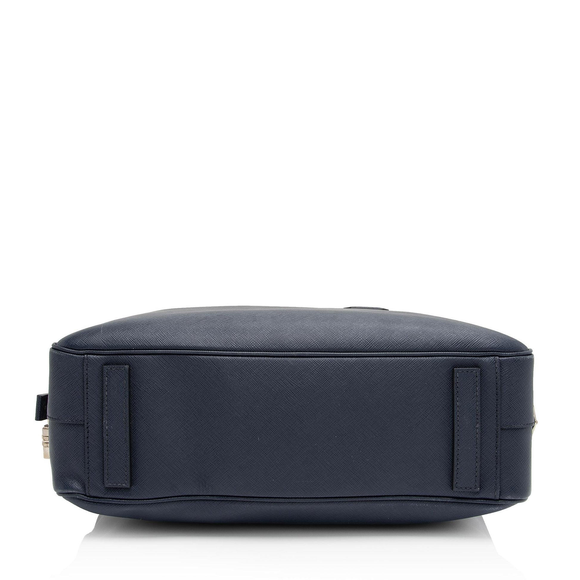 Prada Saffiano Borsa Da Viaggio Travel Briefcase Handbag - Rovelle Bags