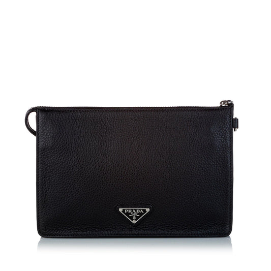 Prada Saffiano Clutch Bag Handbag - Rovelle Bags