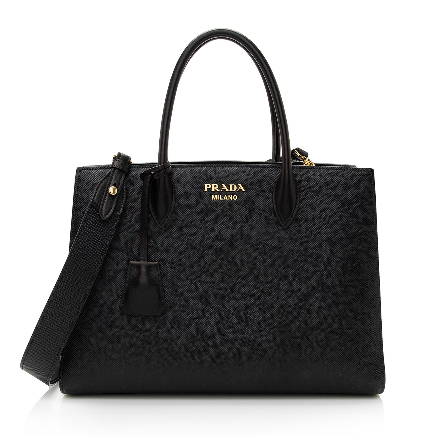 Prada Saffiano Cuir City Bibliotheque Large Tote - Rovelle Bags