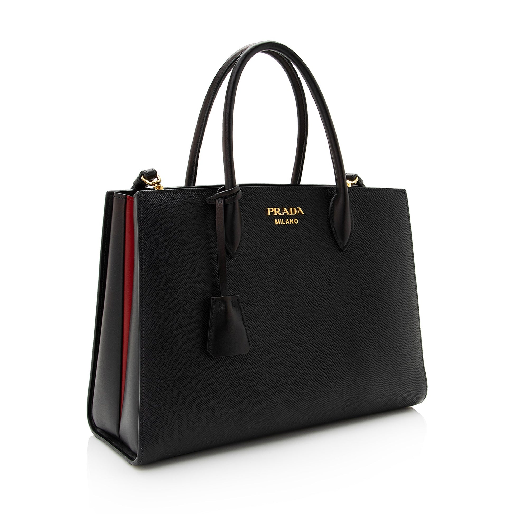 Prada Saffiano Cuir City Bibliotheque Large Tote - Rovelle Bags