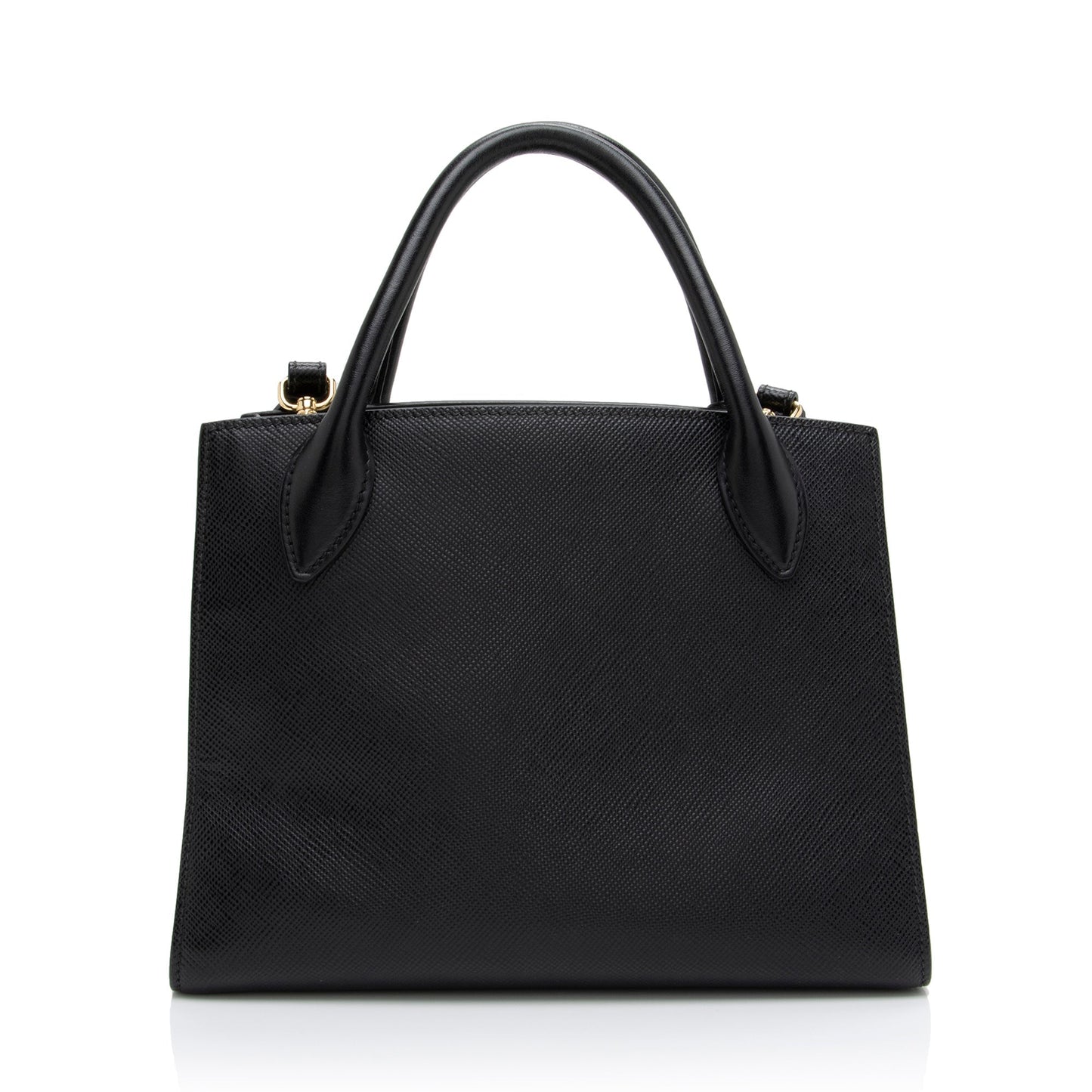 Prada Saffiano Cuir Leather Monochrome Small Tote - Rovelle Bags
