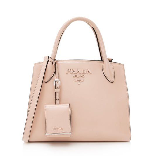 Prada Saffiano Cuir Leather Monochrome Tote - Rovelle Bags