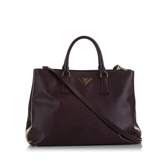 Prada Saffiano Cuir Twin Satchel Style 2 - Rovelle Bags