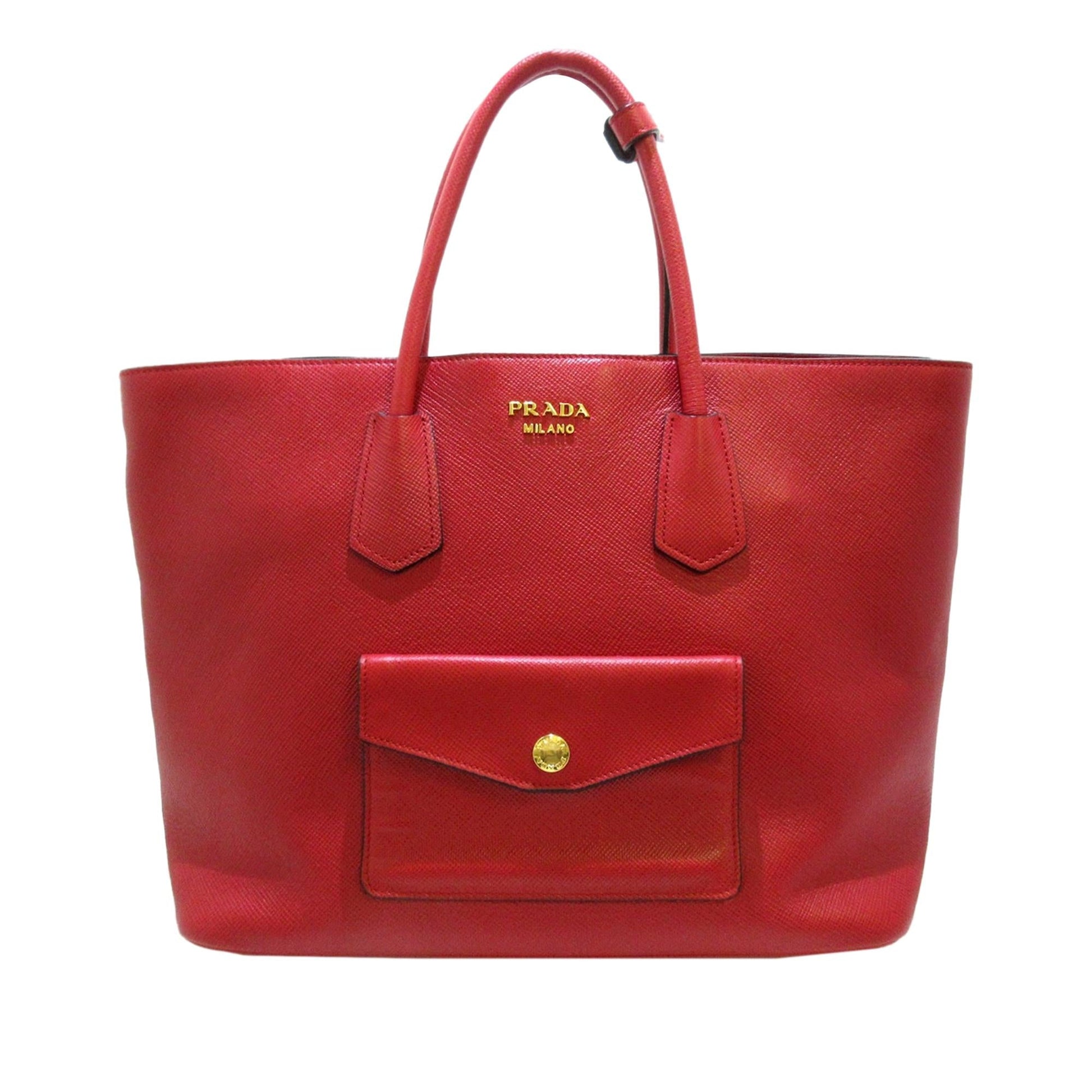 Prada Saffiano Cuir Twin Satchel - Rovelle Bags