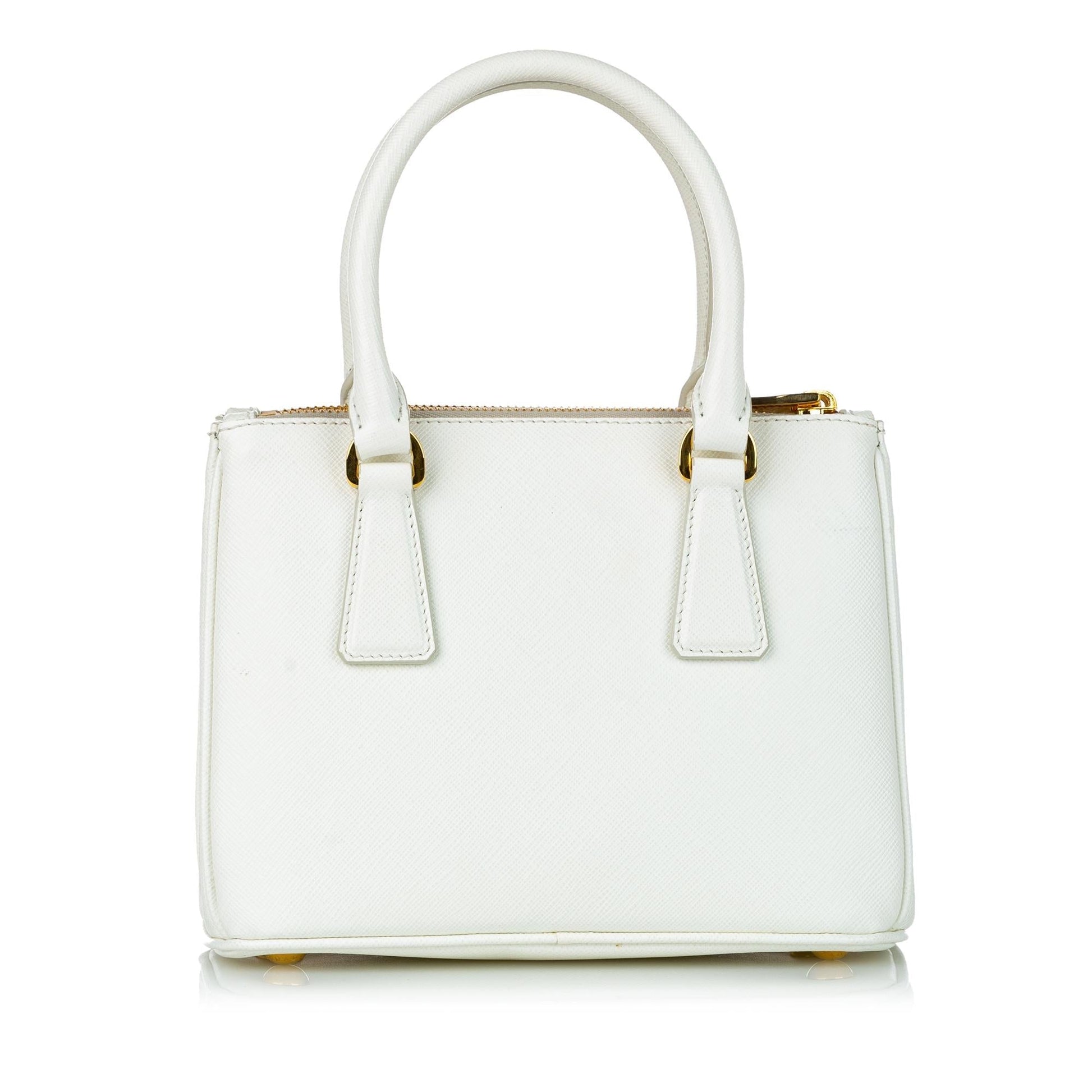 Prada Saffiano Galleria Heart Double Zip Handbag - Rovelle Bags
