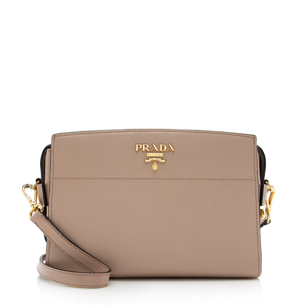 Prada Saffiano Leather Camera Shoulder Bag - Rovelle Bags