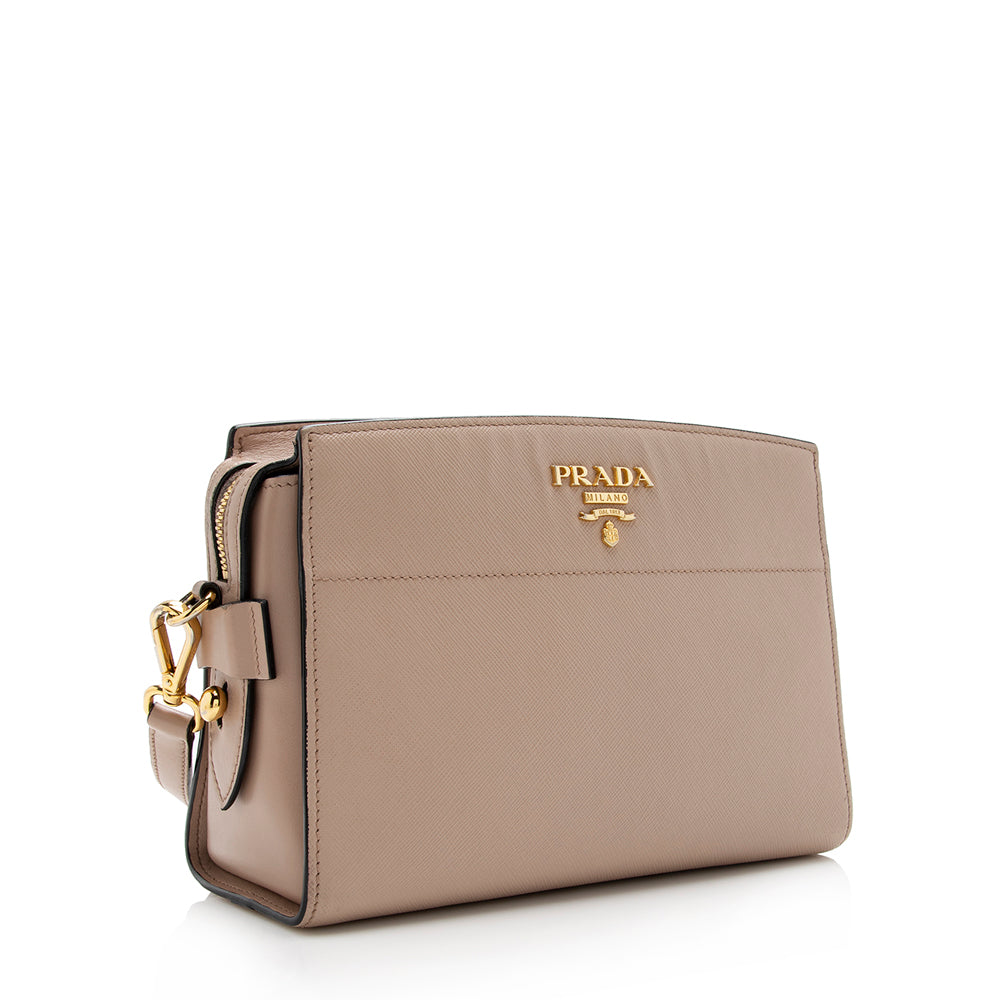Prada Saffiano Leather Camera Shoulder Bag - Rovelle Bags
