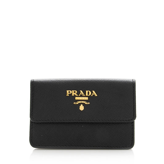 Prada Saffiano Leather Card Case Handbag - Rovelle Bags