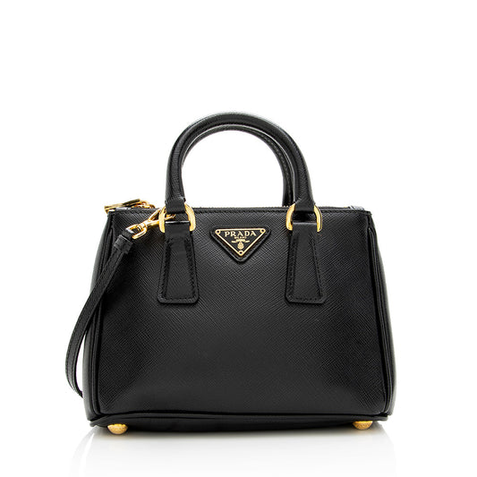 Prada Saffiano Leather Galleria Lux Micro Bag - FINAL - Rovelle Bags