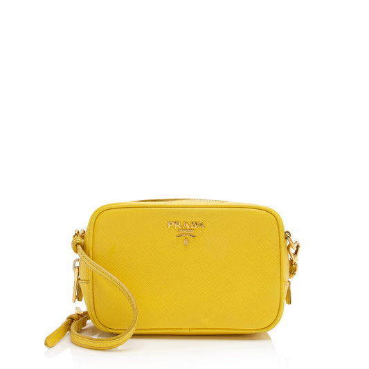Prada Saffiano Leather Mini Camera Bag - Rovelle Bags