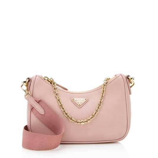 Prada Saffiano Leather Mini Shoulder Bag - Rovelle Bags