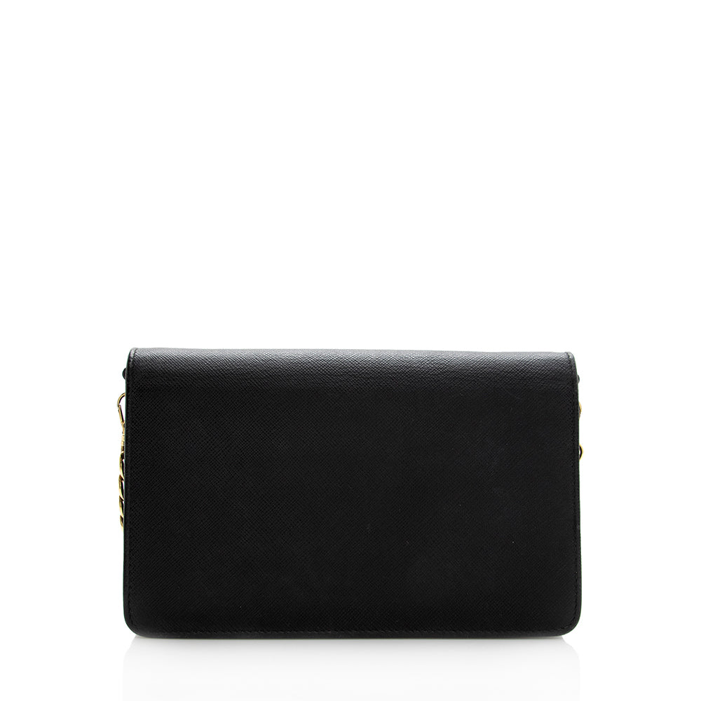 Prada Saffiano Leather Monochrome Small Crossbody Bag - Rovelle Bags