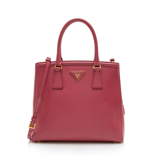 Prada Saffiano Leather Parabole Small Tote - Rovelle Bags