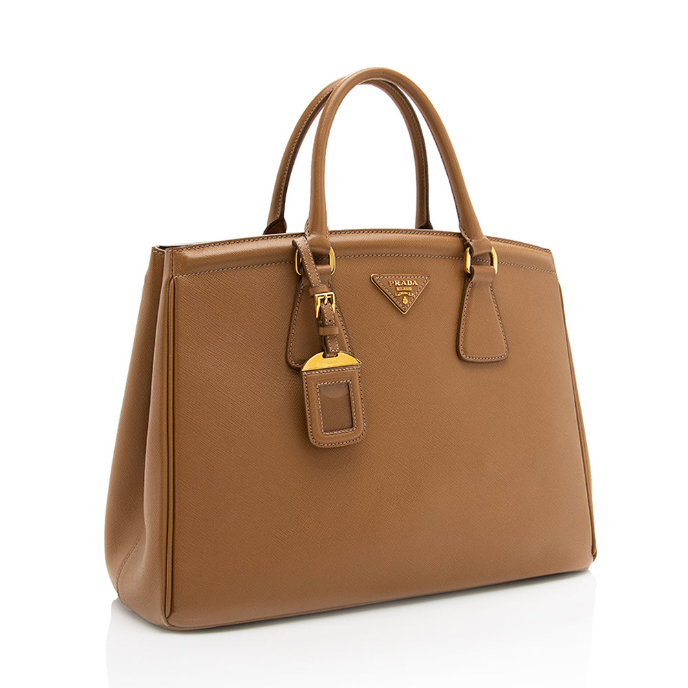 Prada Saffiano Leather Parabole Tote Style 2 - Rovelle Bags
