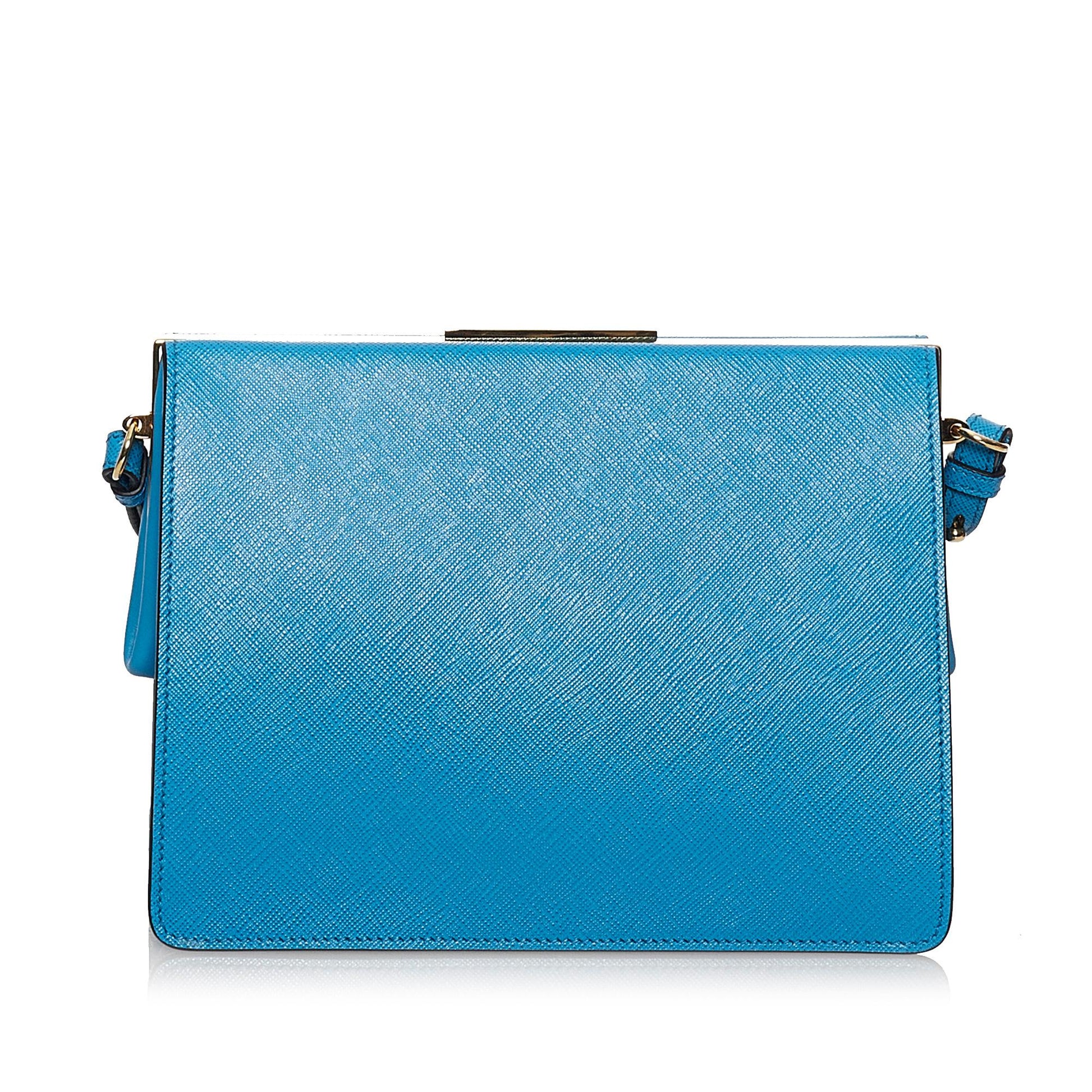 Prada Saffiano Light Frame Crossbody Bag Style 2 - Rovelle Bags