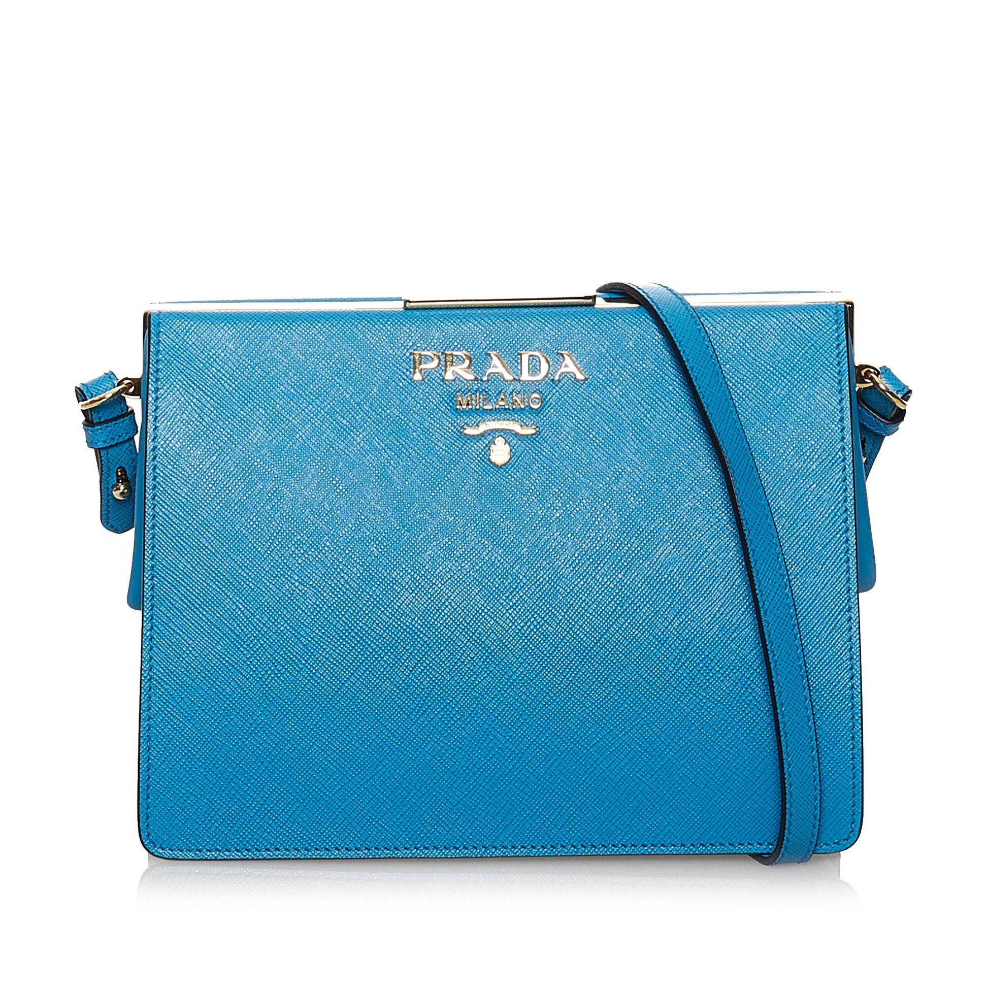 Prada Saffiano Light Frame Crossbody Bag Style 2 - Rovelle Bags