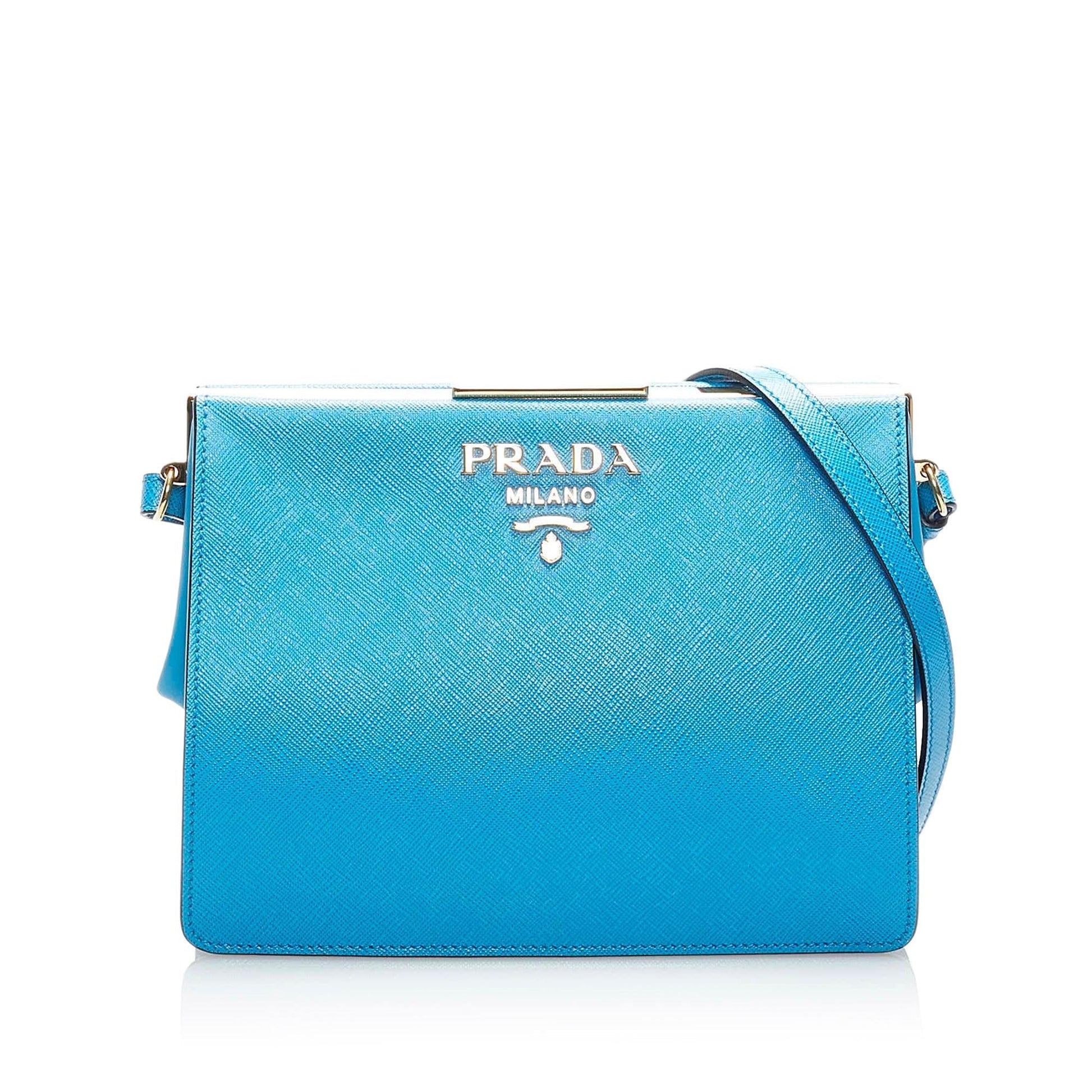 Prada Saffiano Light Frame Crossbody Bag - Rovelle Bags
