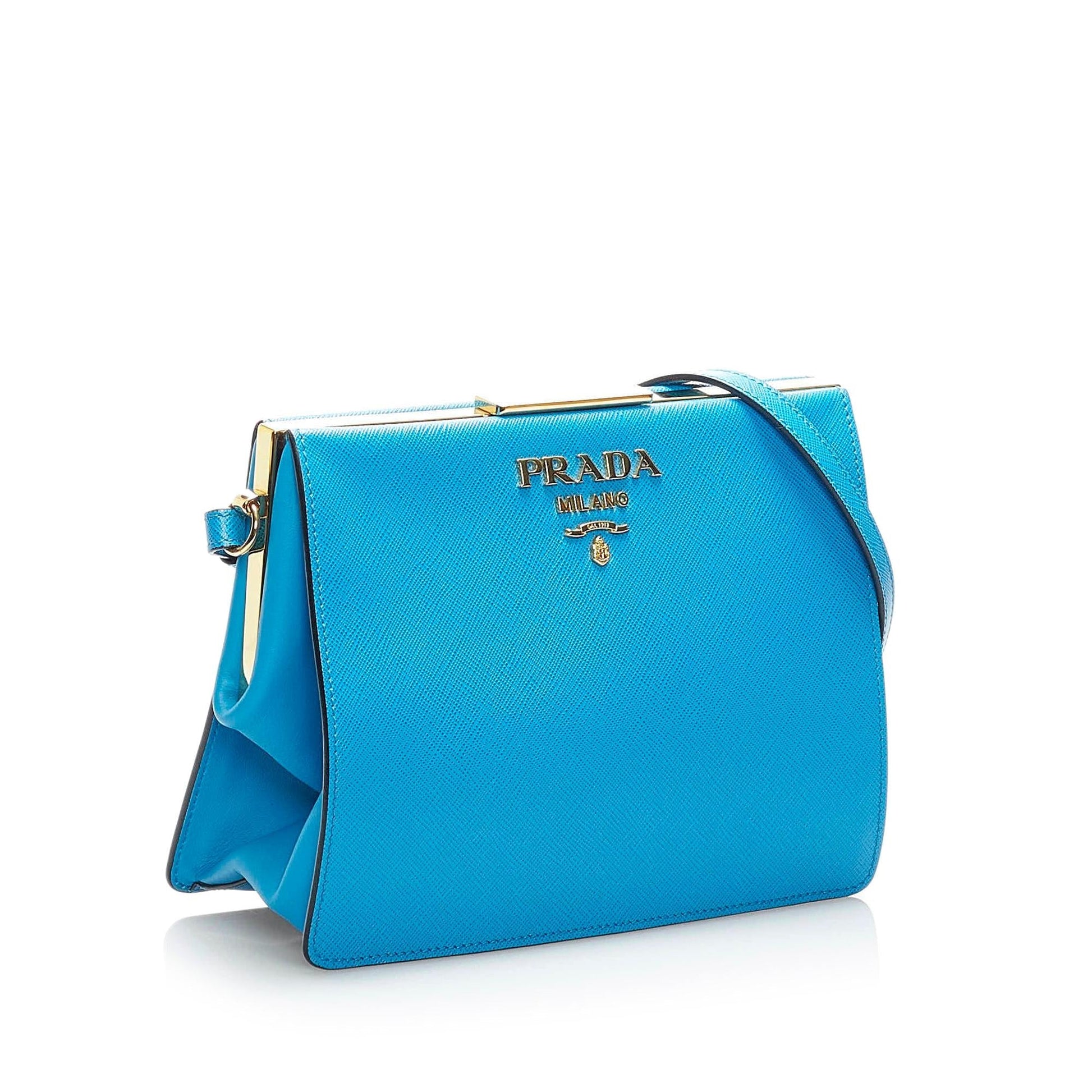 Prada Saffiano Light Frame Crossbody Bag - Rovelle Bags