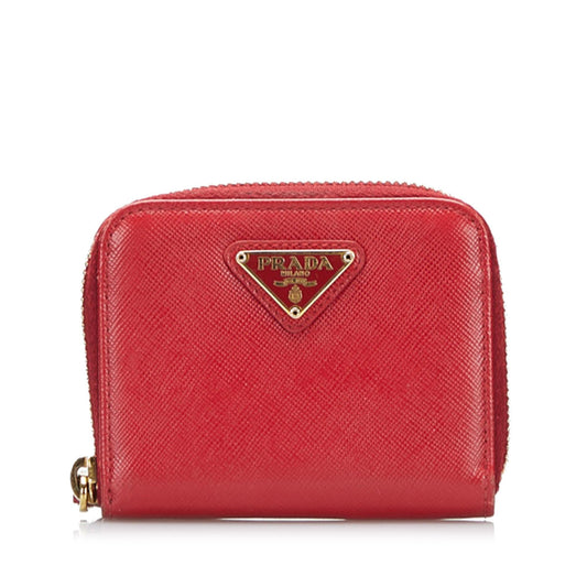 Prada Saffiano Lux Coin Pouch Luxury Pouch - Rovelle Bags