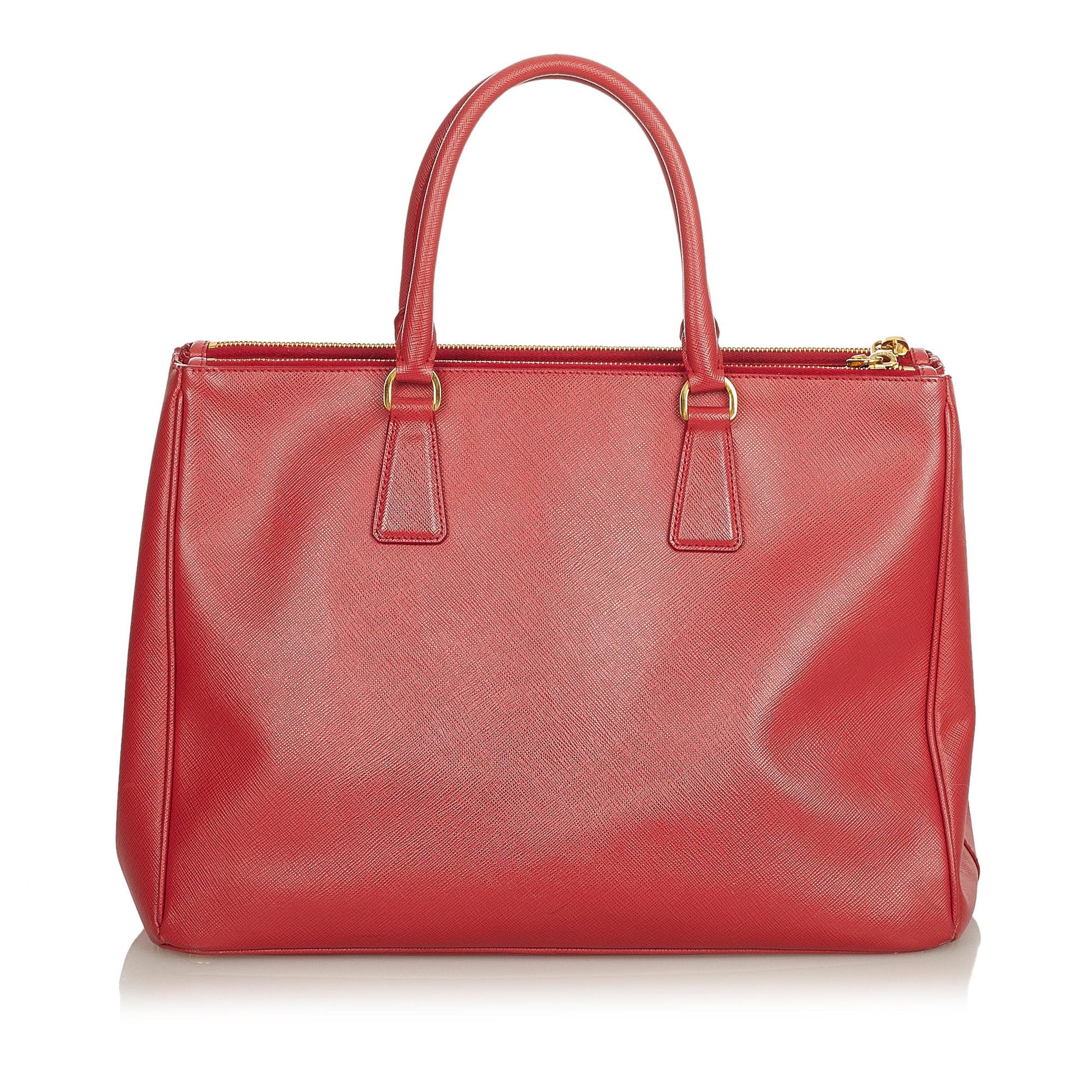 Prada Saffiano Lux Double Zip Galleria Handbag Style 2 - Rovelle Bags