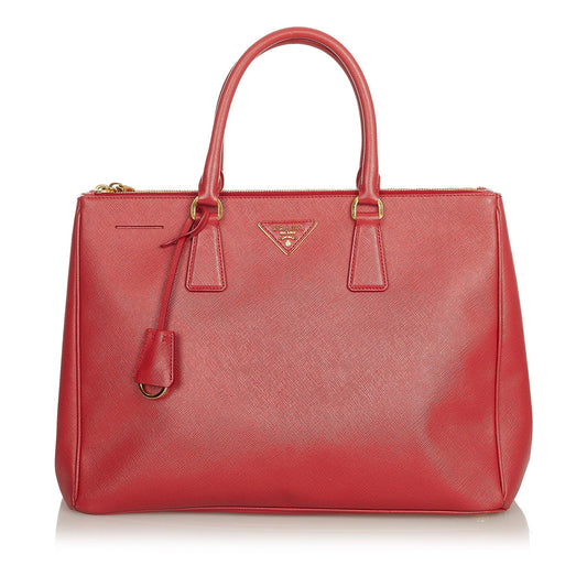Prada Saffiano Lux Double Zip Galleria Handbag Style 2 - Rovelle Bags