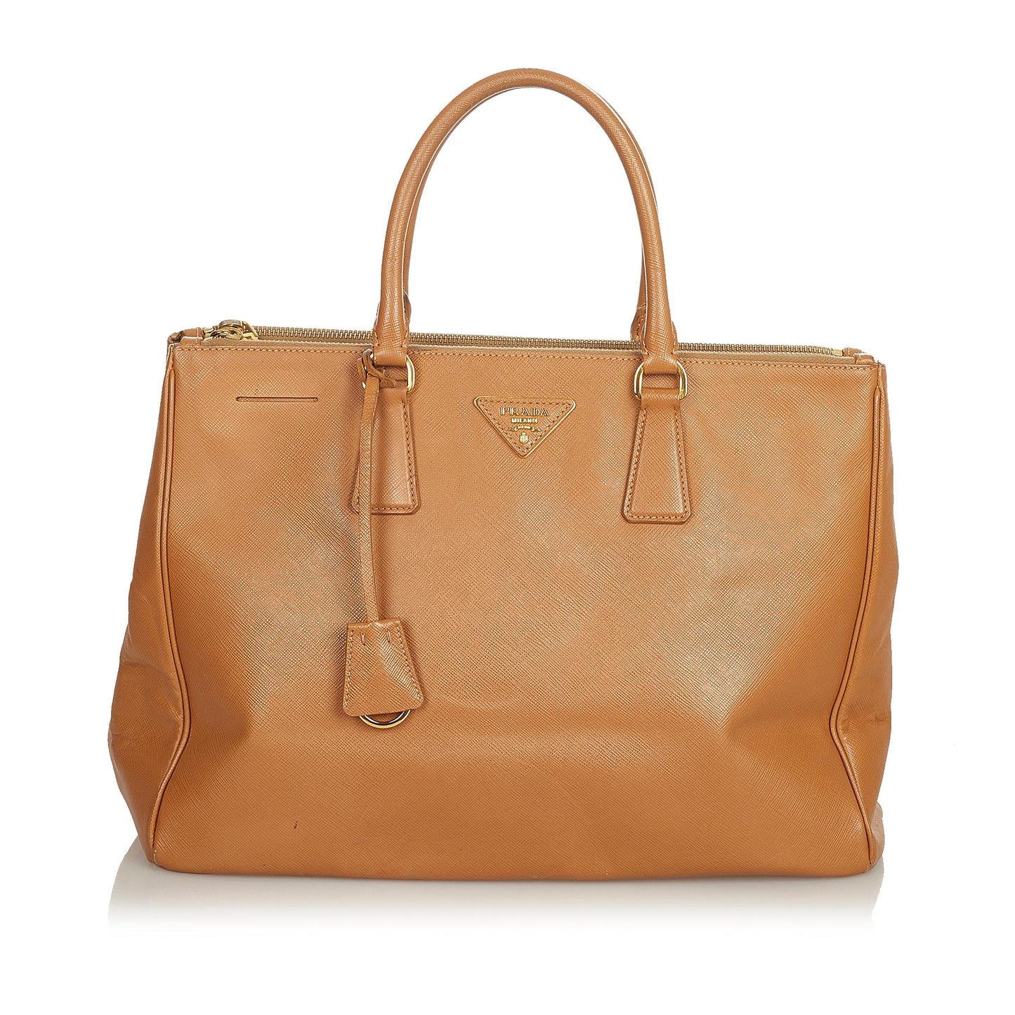 Prada Saffiano Lux Double Zip Galleria Handbag - Rovelle Bags