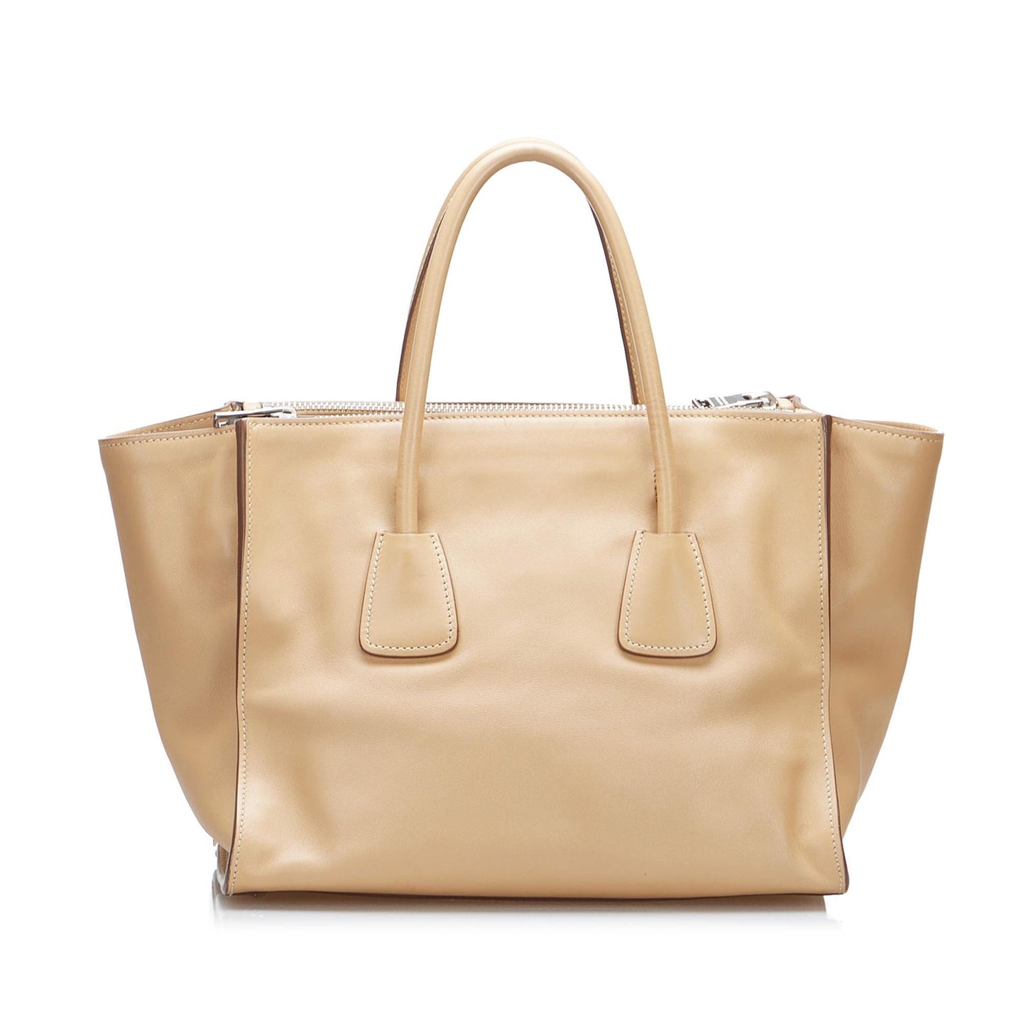 Prada Saffiano Lux Double Zip Galleria Satchel - Rovelle Bags