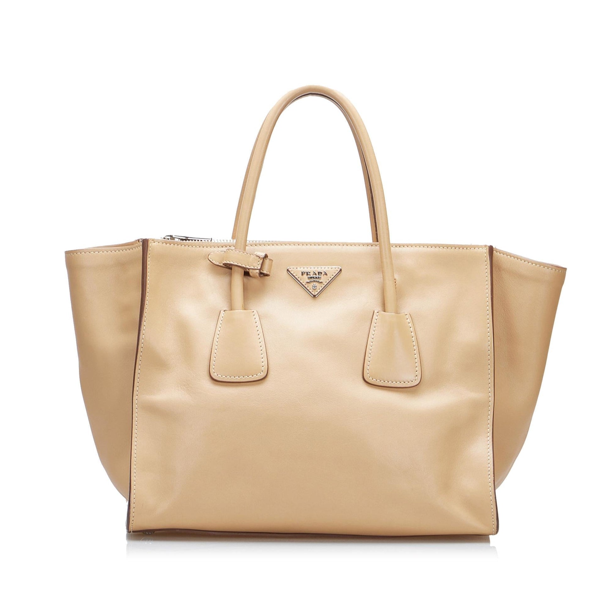 Prada Saffiano Lux Double Zip Galleria Satchel - Rovelle Bags
