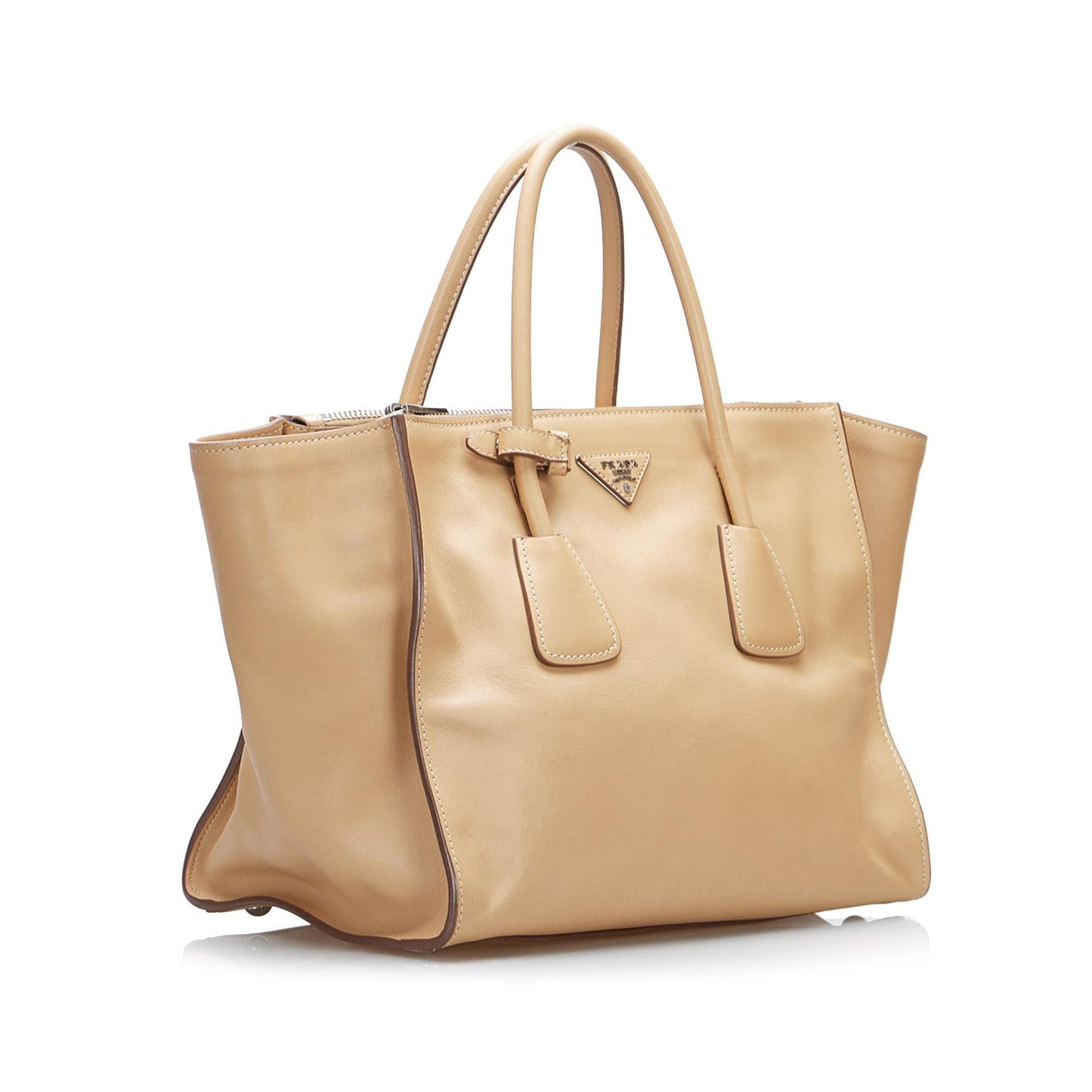 Prada Saffiano Lux Double Zip Galleria Satchel - Rovelle Bags