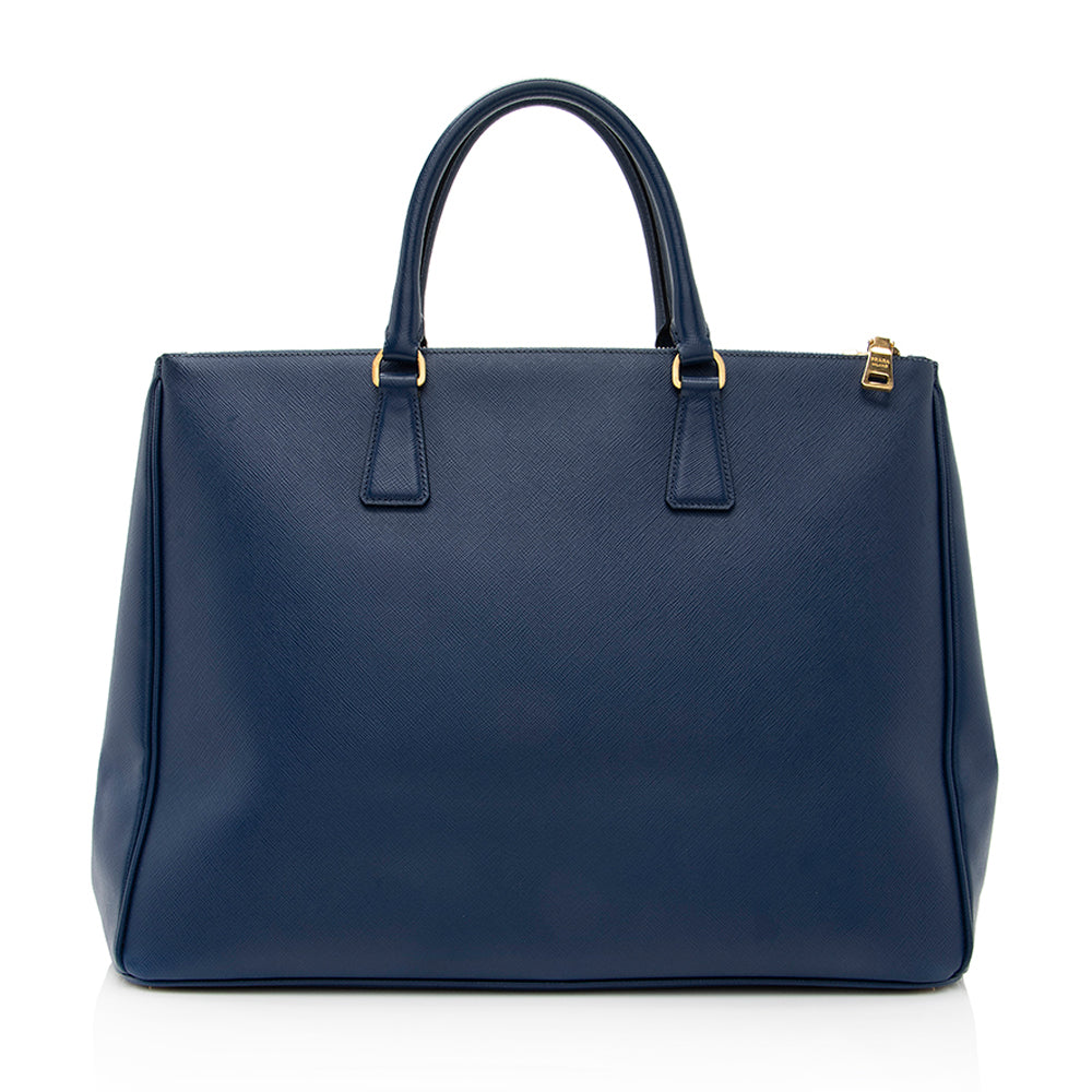 Prada Saffiano Lux Double-Zip Large Tote Style 4 - Rovelle Bags