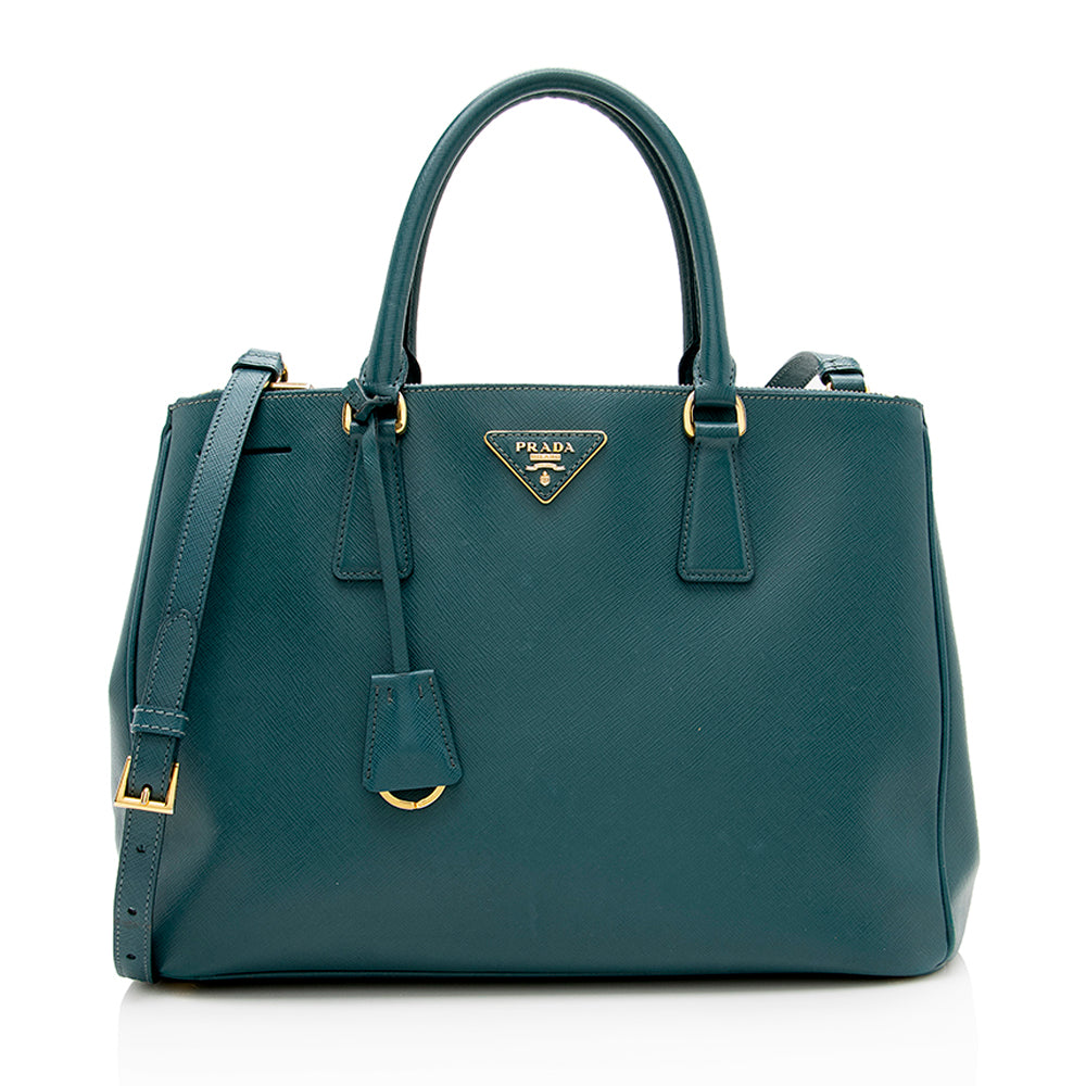Prada Saffiano Lux Double-Zip Medium Tote Style 5 - Rovelle Bags
