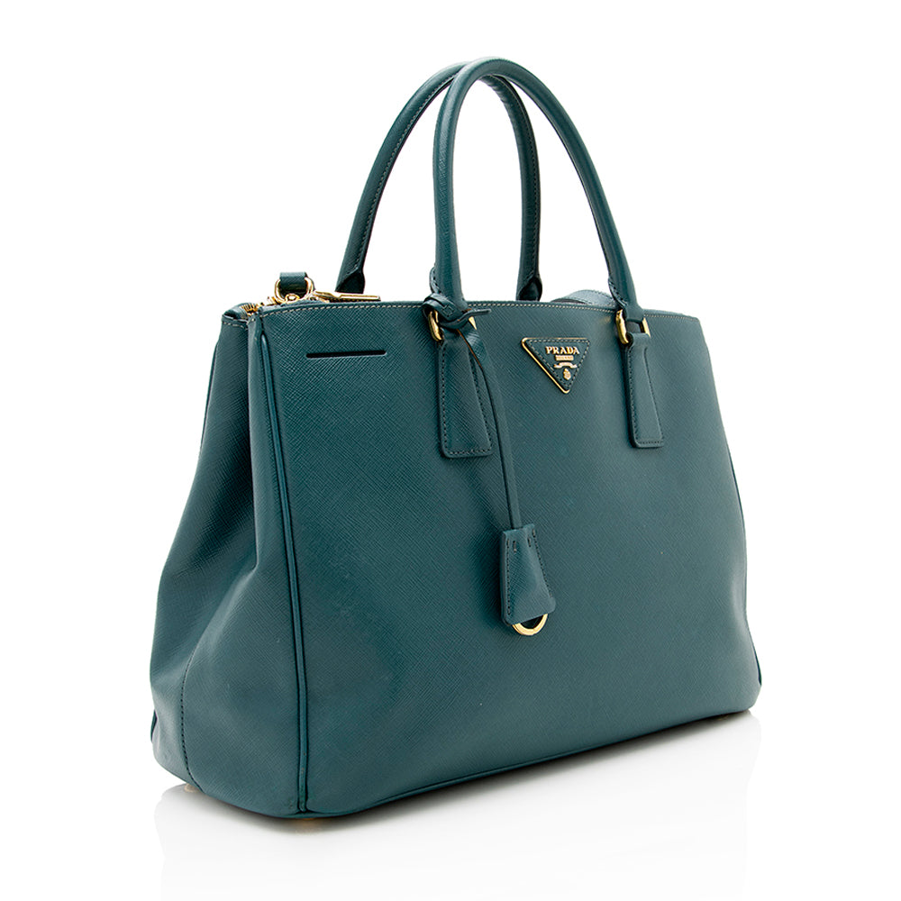 Prada Saffiano Lux Double-Zip Medium Tote Style 5 - Rovelle Bags