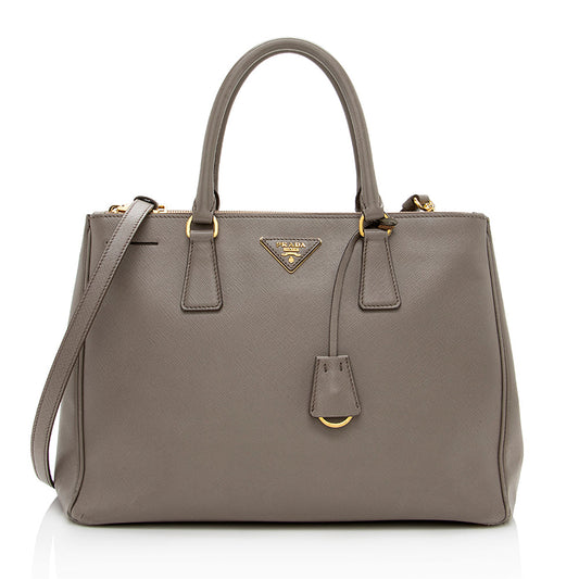 Prada Saffiano Lux Double-Zip Medium Tote Style 7 - Rovelle Bags