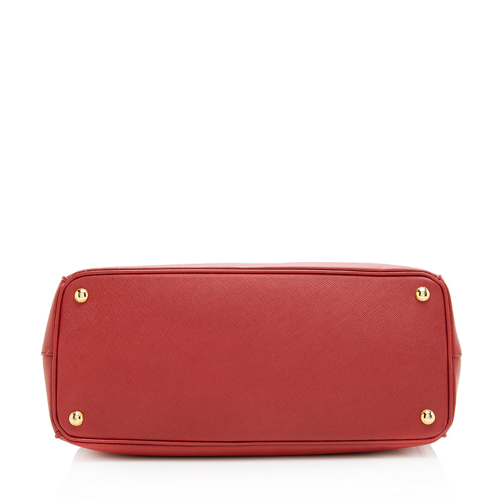 Prada Saffiano Lux Double-Zip Medium Tote Style 3 - Rovelle Bags
