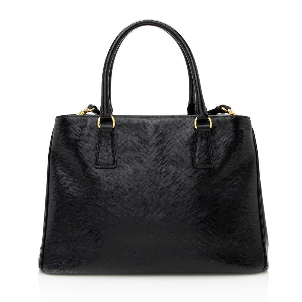 Prada Saffiano Lux Double-Zip Medium Tote Style 2 - Rovelle Bags