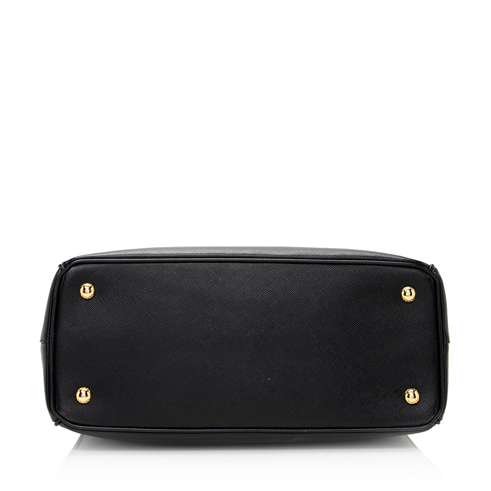 Prada Saffiano Lux Double-Zip Medium Tote Style 2 - Rovelle Bags