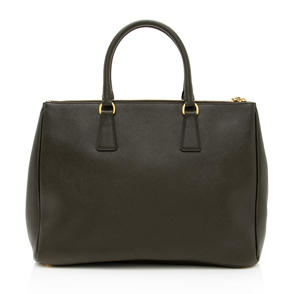 Prada Saffiano Lux Double-Zip Large Tote Style 3 - Rovelle Bags
