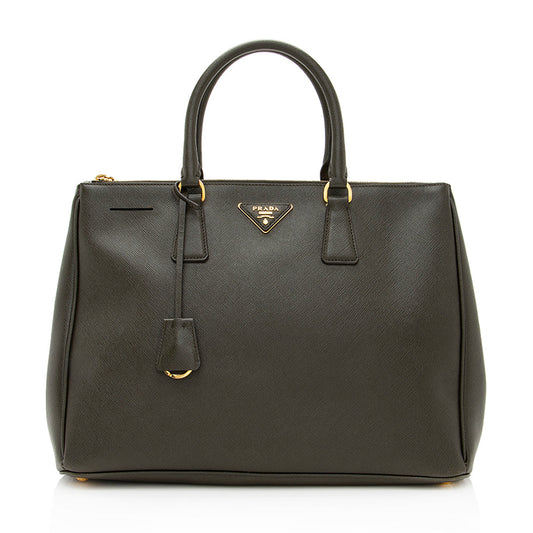 Prada Saffiano Lux Double-Zip Large Tote Style 3 - Rovelle Bags