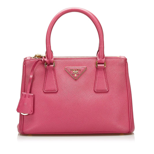 Prada Saffiano Lux Galleria Double Zip Mini Handbag - Rovelle Bags