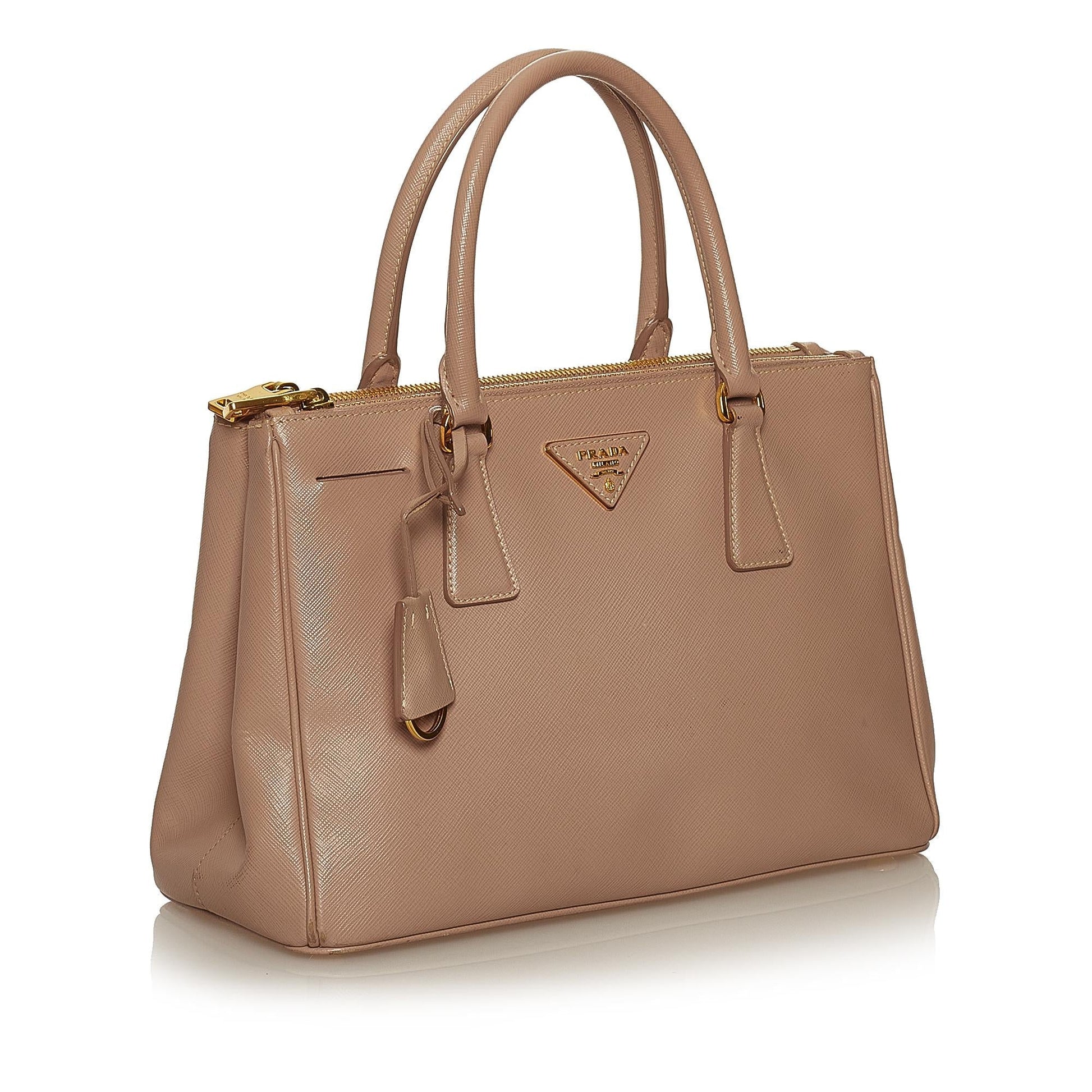 Prada Saffiano Lux Galleria Double Zip Satchel Style 5 - Rovelle Bags