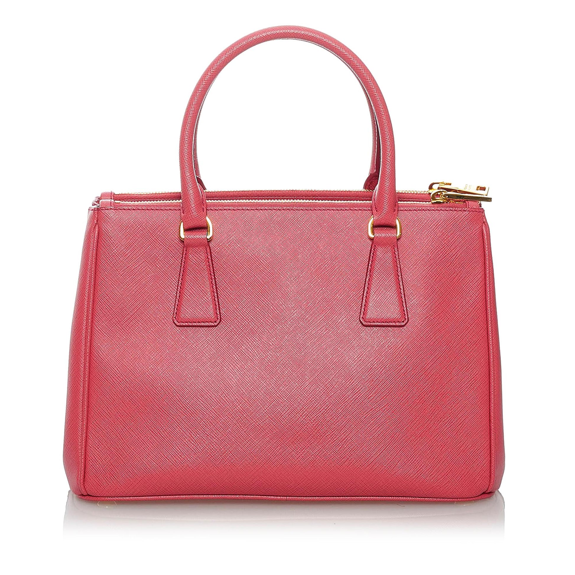 Prada Saffiano Lux Galleria Double Zip Satchel Style 4 - Rovelle Bags